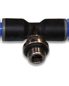 T-screw-in screw union w/ O-ring 6-1/8" o.t. pivot.pluggab.